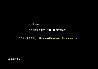 Conflict in Vietnam screenshot 2 for Commodore 64